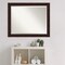 Beveled Bathroom Wall Mirror, William Mottled Bronze Narrow Frame